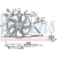 NISSENS 85195 Lüfter, Motorkühlung