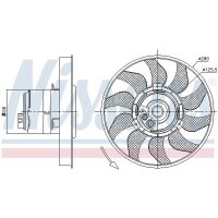 NISSENS 85619 Lüfter, Motorkühlung