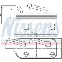 NISSENS 90658 Ölkühler, Automatikgetriebe