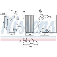 NISSENS 90660 Ölkühler, Motoröl