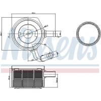NISSENS 90669 Ölkühler, Motoröl