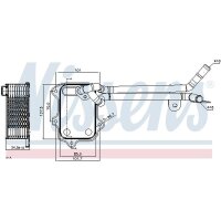 NISSENS 90679 Ölkühler, Motoröl