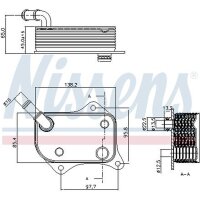 NISSENS 90711 Ölkühler, Motoröl