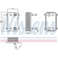 NISSENS 90735 Ölkühler, Motoröl
