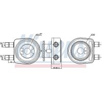 NISSENS 90780 Ölkühler, Motoröl
