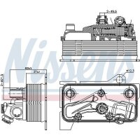 NISSENS 90870 Ölkühler, Automatikgetriebe