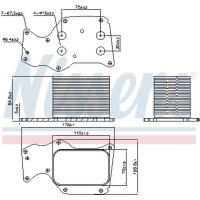 NISSENS 90906 Ölkühler, Motoröl