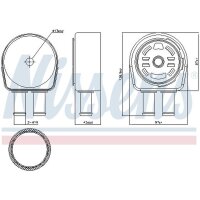 NISSENS 90946 Ölkühler, Motoröl