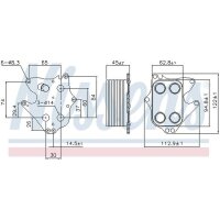 NISSENS 90990 Ölkühler, Motoröl