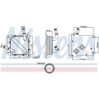 NISSENS 91181 Ölkühler, Automatikgetriebe