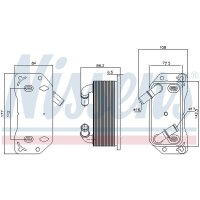 NISSENS 91189 Ölkühler, Motoröl