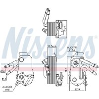 NISSENS 91224 Ölkühler, Automatikgetriebe