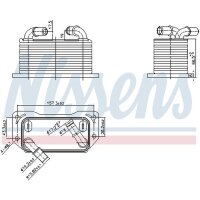 NISSENS 91237 Ölkühler, Motoröl