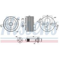 NISSENS 91243 Ölkühler, Motoröl