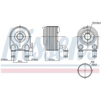 NISSENS 91249 Ölkühler, Motoröl