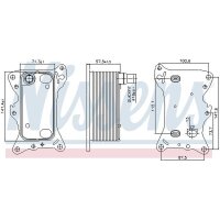 NISSENS 91266 Ölkühler, Motoröl