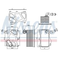 NISSENS 91270 Ölkühler, Motoröl