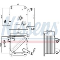 NISSENS 91289 Ölkühler, Automatikgetriebe