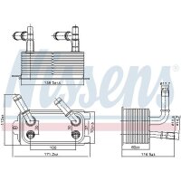 NISSENS 91300 Ölkühler, Automatikgetriebe