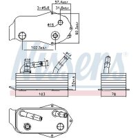 NISSENS 91353 Ölkühler, Automatikgetriebe
