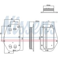 NISSENS 91360 Ölkühler, Motoröl