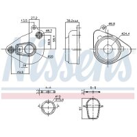 NISSENS 91362 Ölkühler, Motoröl