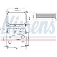 NISSENS 91377 Ölkühler, Motoröl