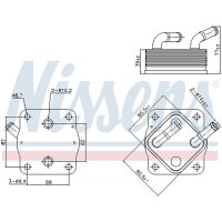 NISSENS 91378 Ölkühler, Motoröl