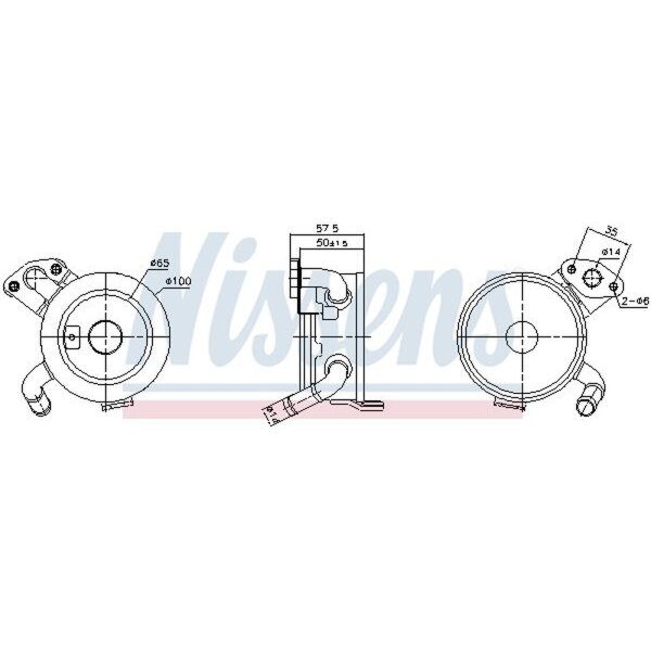 NISSENS 91379 Ölkühler, Motoröl