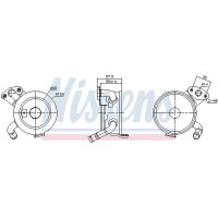 NISSENS 91379 Ölkühler, Motoröl
