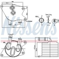 NISSENS 91398 Ölkühler, Automatikgetriebe