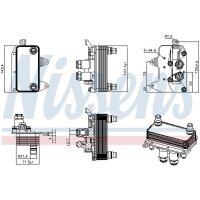 NISSENS 91411 Ölkühler, Automatikgetriebe