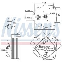 NISSENS 91418 Ölkühler, Motoröl