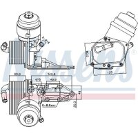 NISSENS 91424 Ölkühler, Motoröl