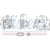 NISSENS 91436 Ölkühler, Motoröl