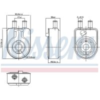 NISSENS 91448 Ölkühler, Motoröl