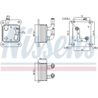 NISSENS 91453 Ölkühler, Motoröl