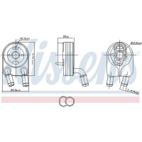 NISSENS 91500 Ölkühler, Motoröl
