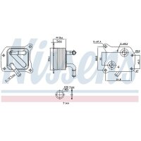 NISSENS 91519 Ölkühler, Motoröl