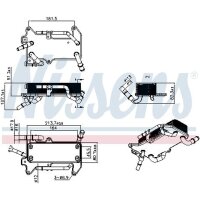 NISSENS 91521 Ölkühler, Automatikgetriebe