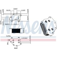 NISSENS 91549 Ölkühler, Motoröl