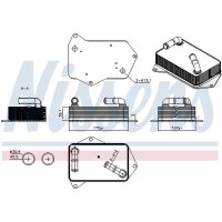 NISSENS 91563 Ölkühler, Automatikgetriebe