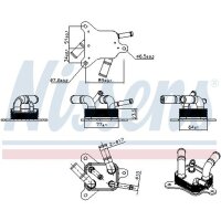 NISSENS 91567 Ölkühler, Automatikgetriebe
