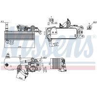 NISSENS 91574 Ölkühler, Automatikgetriebe