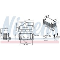 NISSENS 91578 Ölkühler, Automatikgetriebe