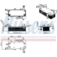 NISSENS 91579 Ölkühler, Automatikgetriebe