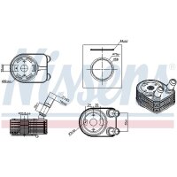 NISSENS 91584 Ölkühler, Motoröl