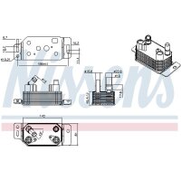 NISSENS 91600 Ölkühler, Automatikgetriebe