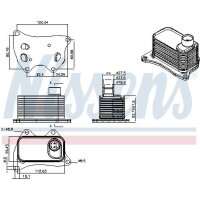 NISSENS 91607 Ölkühler, Motoröl
