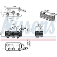 NISSENS 91662 Ölkühler, Automatikgetriebe